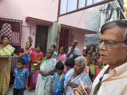 Cloth Distribution Work at Self help Project Centre