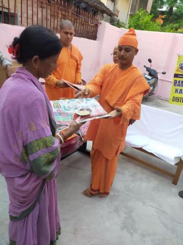 Cloth Distribution Work at Self help Project Centre