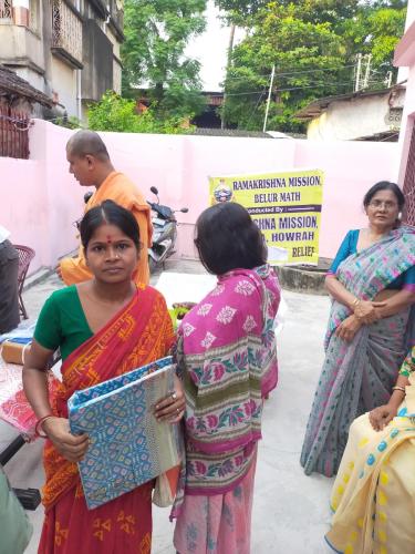Cloth Distribution Work at Self help Project Centre